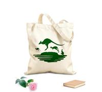 AILOONG Calico Women's Bags Kangaroo Australian Animal 340g/m² thick fabric Foldable
