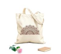 AILOONG Calico Women's Bags Mandala Yoga Studio Moroccan Pattern Boho 340g/m² thick fabric Foldable