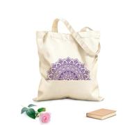 AILOONG Calico Women's Bags Mandala Yoga Studio Moroccan Pattern Boho 340g/m² thick fabric Foldable