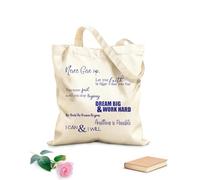 AILOONG Calico Women's Bags Never Give Up Anything Is Possible I Can & I Will 340g/m² thick fabric Foldable