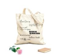 AILOONG Calico Women's Bags Never Give Up Anything Is Possible I Can & I Will 340g/m² thick fabric Foldable