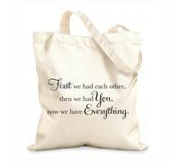 AILOONG Calico Women's Bags We Had Each Other'S Baby First 12 oz thick fabric Foldable 25x30cm Small