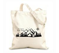 AILOONG Camper Rv Compass Always Take The Scenic Route Calico Women's Bags 12 oz thick fabric Foldable 25x30cm Small