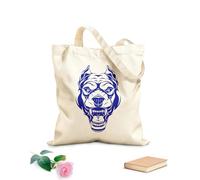 AILOONG Canvas Bag 340g/m² thick fabric Angry Dog Portrait Animal Security Pet Garage Sketching bag
