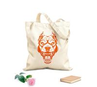AILOONG Canvas Bag 340g/m² thick fabric Angry Dog Portrait Animal Security Pet Garage Sketching bag