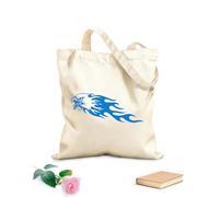 AILOONG Canvas Bag 340g/m² thick fabric Bald Eagle American Bird Patriotic Flames Sketching bag