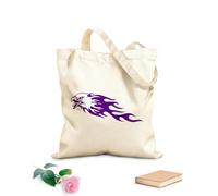 AILOONG Canvas Bag 340g/m² thick fabric Bald Eagle American Bird Patriotic Flames Sketching bag