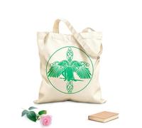 AILOONG Canvas Bag 340g/m² thick fabric Celtic Angel with Wings and Sword of the Cross Sketching bag