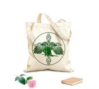 AILOONG Canvas Bag 340g/m² thick fabric Celtic Angel with Wings and Sword of the Cross Sketching bag