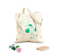 AILOONG Canvas Bag 340g/m² thick fabric Dog Puppy Funny Hunger Animal Sketching bag