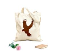 AILOONG Canvas Bag 340g/m² thick fabric Flying Bird Eagle Silhouette Wild Life Sketching bag