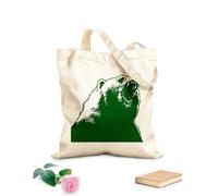 AILOONG Canvas Bag 340g/m² thick fabric Grizzly Bear Tribal Animal Predator Sketching bag