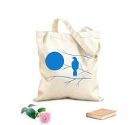 AILOONG Canvas Bag 340g/m² thick fabric Hawk On Tree Branch Full Moon Bedroom Sketching bag