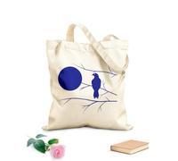AILOONG Canvas Bag 340g/m² thick fabric Hawk On Tree Branch Full Moon Bedroom Sketching bag