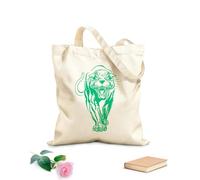 AILOONG Canvas Bag 340g/m² thick fabric Panther Predator Big Cat Wild Animal Jaguar Sketching bag