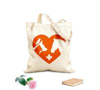 AILOONG Canvas Bag 340g/m² thick fabric Signboard Logo Veterinary Clinic Animals Pets Love Sketching bag