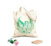 AILOONG Canvas Bag 340g/m² thick fabric Wolf With Wings Angel Dog Pet Sketching bag