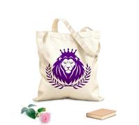 AILOONG Canvas Bag Abstract Animal Lion Head King Crown 340g/m² thick fabric Sketching bag