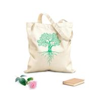 AILOONG Canvas Bag Abstract Tree Roots Branches Leaves Forest 340g/m² thick fabric Sketching bag