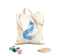 AILOONG Canvas Bag Abstract Wild Animal Fox Sly Predator Children Room 340g/m² thick fabric Sketching bag
