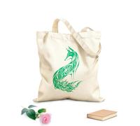 AILOONG Canvas Bag Abstract Wild Animal Fox Sly Predator Children Room 340g/m² thick fabric Sketching bag