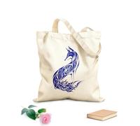 AILOONG Canvas Bag Abstract Wild Animal Fox Sly Predator Children Room 340g/m² thick fabric Sketching bag