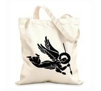 AILOONG Canvas Bag Angels and Saints St Michael Archangel Spear Head 12 oz thick fabric Sketching bag 35x40cm Large