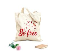 AILOONG Canvas Bag Be Free Birds Freedom Flight 340g/m² thick fabric Sketching bag