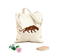 AILOONG Canvas Bag Big Cat Predator Wild Animal Hunter Panter 340g/m² thick fabric Sketching bag