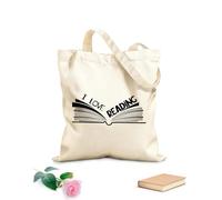 AILOONG Canvas Bag Book Bookshop Library Reading 12 oz thick fabric Sketching bag 25x30cm Small