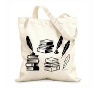 AILOONG Canvas Bag Books Pen Writer Reading Library 12 oz thick fabric Sketching bag 35x40cm Large