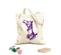 AILOONG Canvas Bag Camel Head Desert Bedouin Animal Zoo 340g/m² thick fabric Sketching bag