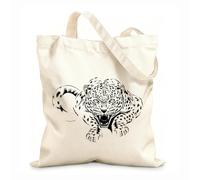AILOONG Canvas Bag Cheetah Wild Cat Predator Animal 12 oz thick fabric Sketching bag 25x30cm Small