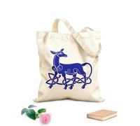 AILOONG Canvas Bag Deer Doe Animal Forest Pattern 340g/m² thick fabric Sketching bag