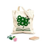 AILOONG Canvas Bag Education Science Open Book Study School Classroom 340g/m² thick fabric Sketching bag