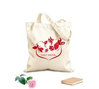 AILOONG Canvas Bag Farm Animals Cows Butcher Shop Meat Restaurant Logo 340g/m² thick fabric Sketching bag