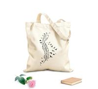 AILOONG Canvas Bag Feather Flying Birds Freedom 12 oz thick fabric Sketching bag 31x36cm Medium