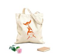 AILOONG Canvas Bag Fish Animal Dolphin Ocean Sea 340g/m² thick fabric Sketching bag