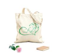 AILOONG Canvas Bag King And Queen Lions Heart Shape Animals 340g/m² thick fabric Sketching bag