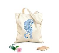 AILOONG Canvas Bag Leopard Jaguar Wild Animal Big Cat Predator 340g/m² thick fabric Sketching bag