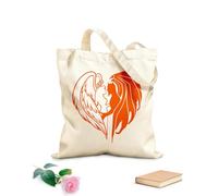 AILOONG Canvas Bag Man Woman Devil Bad Romance Angel Demon Love 340g/m² thick fabric Sketching bag