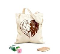 AILOONG Canvas Bag Man Woman Devil Bad Romance Angel Demon Love 340g/m² thick fabric Sketching bag