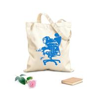 AILOONG Canvas Bag Monkey Boss A Chair Apes Animals 340g/m² thick fabric Sketching bag