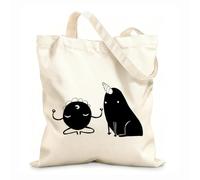 AILOONG Canvas Bag Monsters Funny Unicorn Fantastic Animals 12 oz thick fabric Sketching bag 25x30cm Small