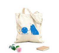 AILOONG Canvas Bag Monsters Funny Unicorn Fantastic Animals 340g/m² thick fabric Sketching bag