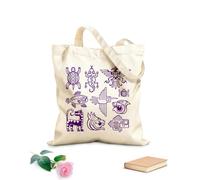 AILOONG Canvas Bag Native American Patterns Aztec Animals 340g/m² thick fabric Sketching bag