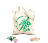 AILOONG Canvas Bag Oriental Sword Fight Tribal Big Cat Bird 340g/m² thick fabric Sketching bag