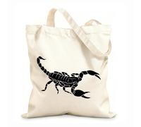 AILOONG Canvas Bag Scorpion Animal Venom Desert Predator 12 oz thick fabric Sketching bag 31x36cm Medium