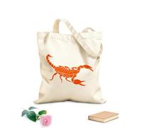 AILOONG Canvas Bag Scorpion Animal Venom Desert Predator 340g/m² thick fabric Sketching bag