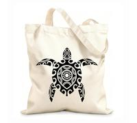 AILOONG Canvas Bag Sea Turtle Swims Wild Animal Ornament 12 oz thick fabric Sketching bag 25x30cm Small